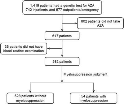 Association Between Genetic Polymorphisms of Metabolic Enzymes and Azathioprine-Induced Myelosuppression in 1,419 Chinese Patients: A Retrospective Study